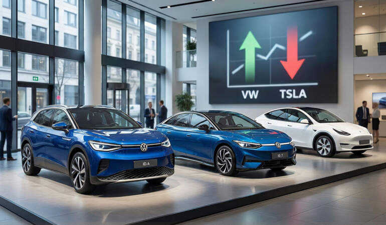 Volkswagen mi Tesla mı daha çok sattı? Avrupa’da en çok satan elektrikli araba hangisi? Volkswagen zirveye oturdu!
