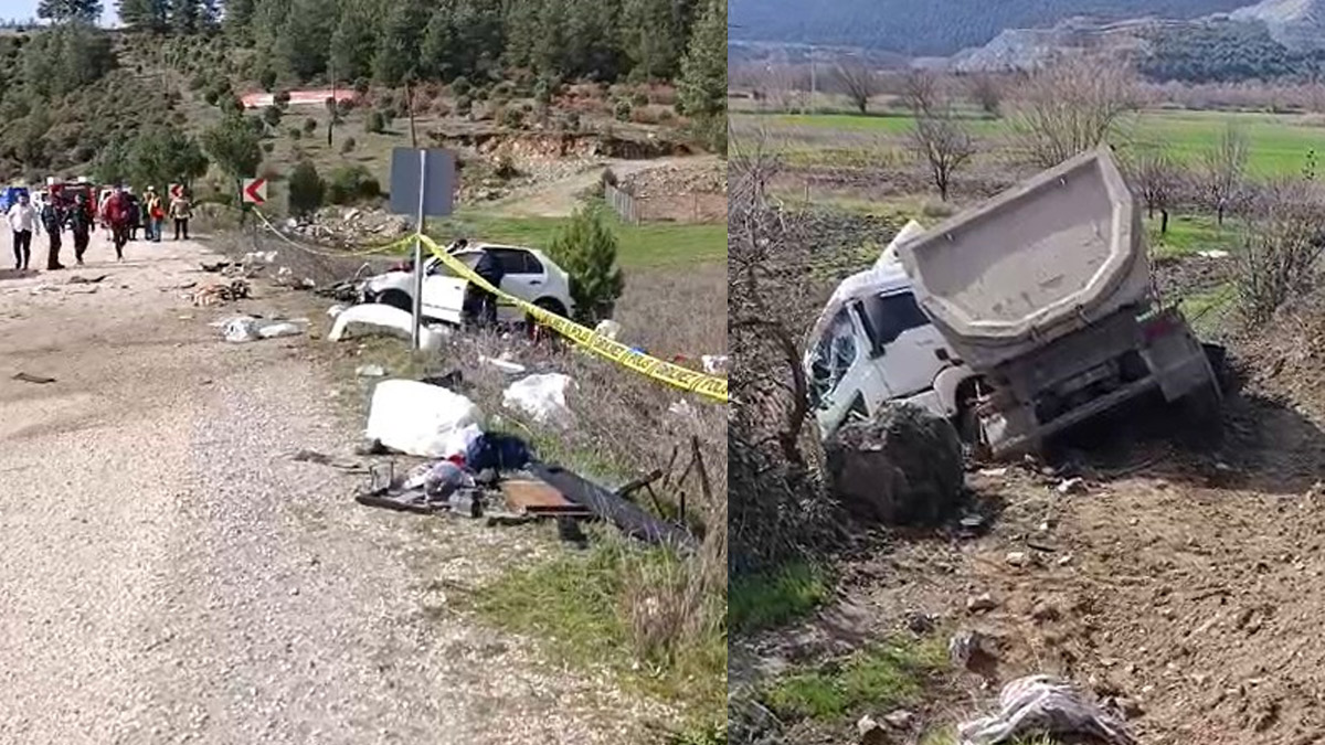 Bursa’da feci kaza! Otomobil hafriyat kamyonuyla çarpıştı: 1 ölü, 1 yaralı