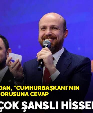 Bilal Erdoğan’dan, “Cumhurbaşkanı’nın evladı olmak” sorusuna cevap: Kendimi çok şanslı hissediyorum