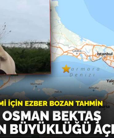 İstanbul depremi için ezber bozan tahmin: Prof. Dr. Osman Bektaş beklenen büyüklüğü açıkladı
