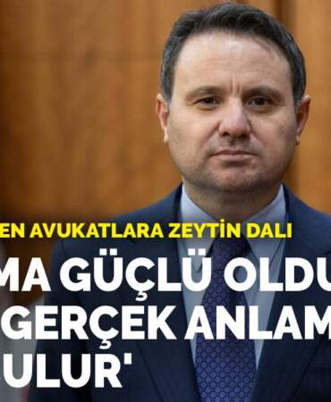 Bakan Gürlek’ten avukatlara zeytin dalı: Savunma güçlü olduğunda adalet gerçek anlamda hayat bulur
