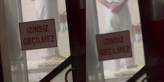 Ramazan’da hijyen skandalı kamerada: Hamuru ayakla ezdi