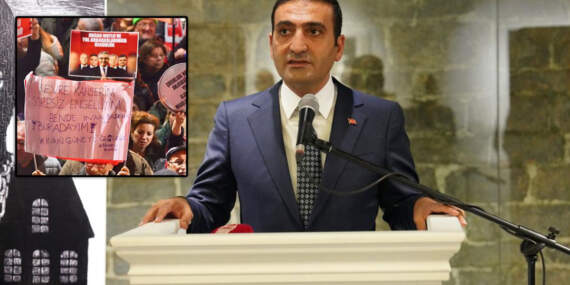 Tutuklu Başkan İnan Güney’den pankart açan vatandaşa mesaj: Bu zulüm bittiğinde, ellerinden öpmeye geleceğim