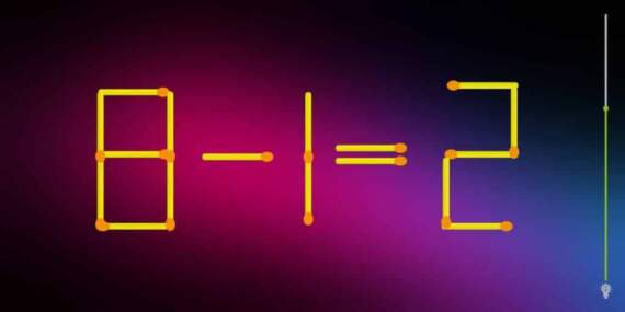 IQ testi: Matematik dehası olduğunuzu düşünüyor musunuz? 15 saniyeden kısa sürede sadece 1 çubuğu hareket ettirin!