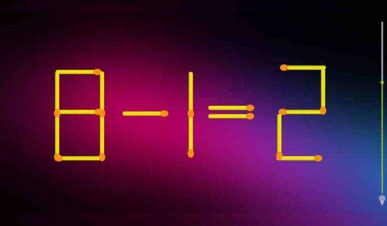 IQ testi: Matematik dehası olduğunuzu düşünüyor musunuz? 15 saniyeden kısa sürede sadece 1 çubuğu hareket ettirin!