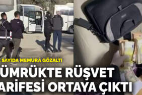 Gümrükte rüşvet tarifesi ortaya çıktı: Çok sayıda memura gözaltı