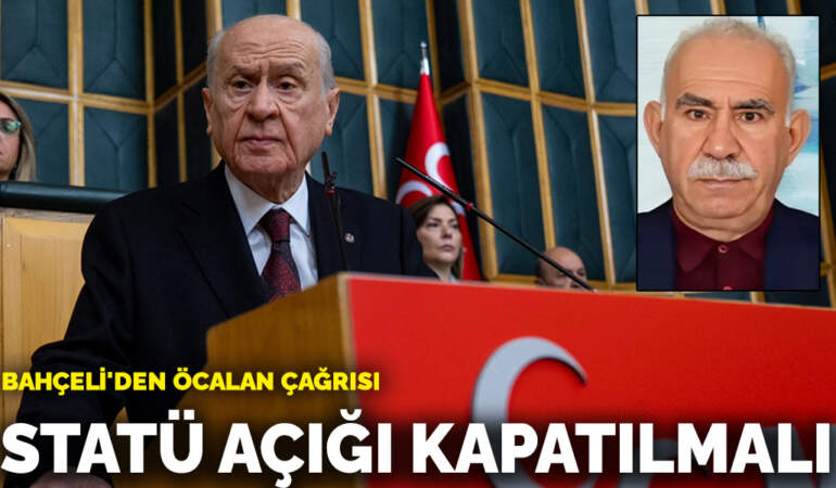 Bahçeli’den Öcalan çağrısı: Statü açığı kapatılmalı