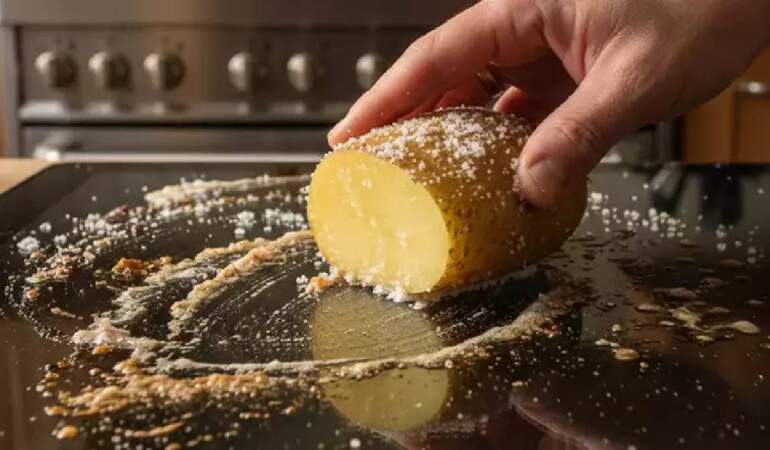 İster fırına uygulayın, ister dolaba! Yağları anında temizliyor, üzerine biraz tuz gezdirmek yeterli
