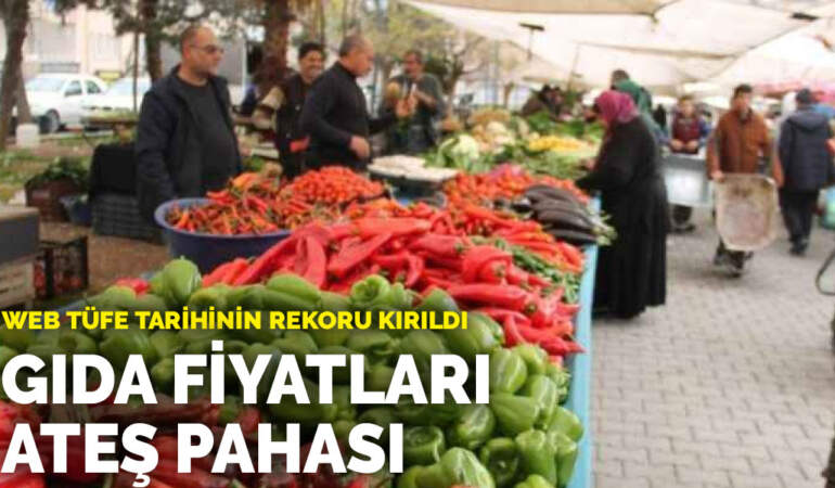 Web TÜFE tarihinin rekoru kırıldı: Gıda fiyatları ateş pahası