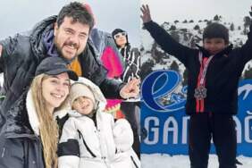Düştü kalktı ama ikinci oldu! Berfu Yenenler’in 6.5 yaşındaki oğlu lisanslı kayakçı oldu