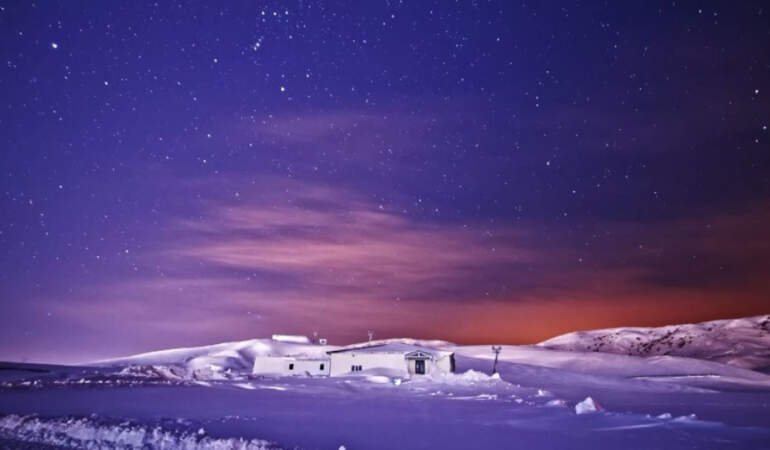 Dondurucu soğukta astro-gözlem: Orion Bulutsusu Bitlis’te görüntülendi