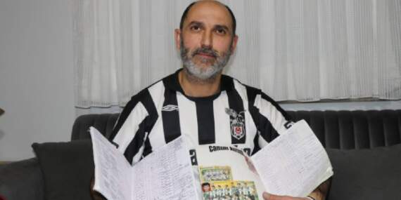 25 senedir tek bir maç bile kaçırmıyor! Beşiktaş’ın her maçını tek tek not alıyor