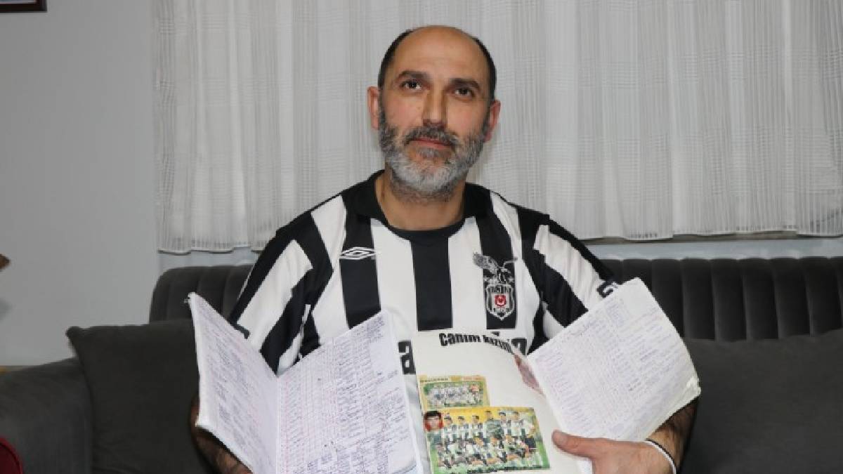 25 senedir tek bir maç bile kaçırmıyor! Beşiktaş’ın her maçını tek tek not alıyor
