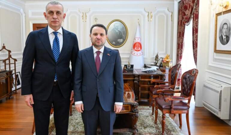 TFF Başkanı Hacıosmanoğlu’ndan Adalet Bakanı Akın Gürlek’e ziyaret