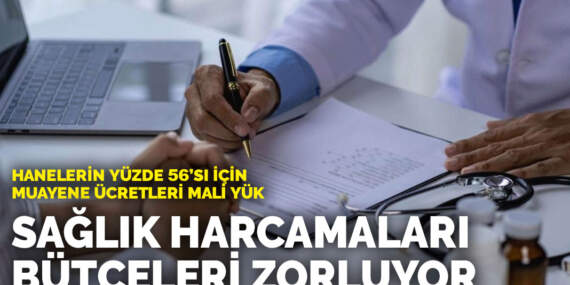 Sağlık harcamaları bütçeleri zorluyor: Hanelerin yüzde 56’sı için muayene ücretleri mali yük