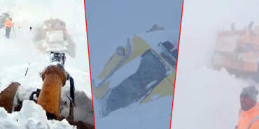 Sahara Geçidi’nde Çığ Felaketi: İş Makineleri Kar Altında Kaldı