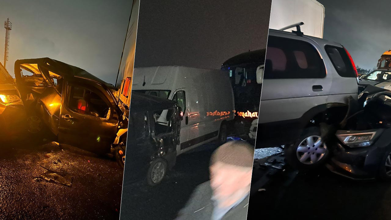 Anadolu Otoyolu’nda 17 Araçlık Zincirleme Kaza, Yaralılar Var