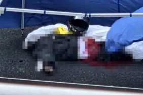 Önce bariyerlere çarptı, sonra üstünden otobüs geçti
