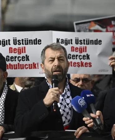 Gazze’deki Ateşkes İhlalleri Protesto Edildi