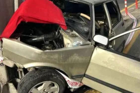 Ankara’da trafik kazası: Sürücü sıkıştı