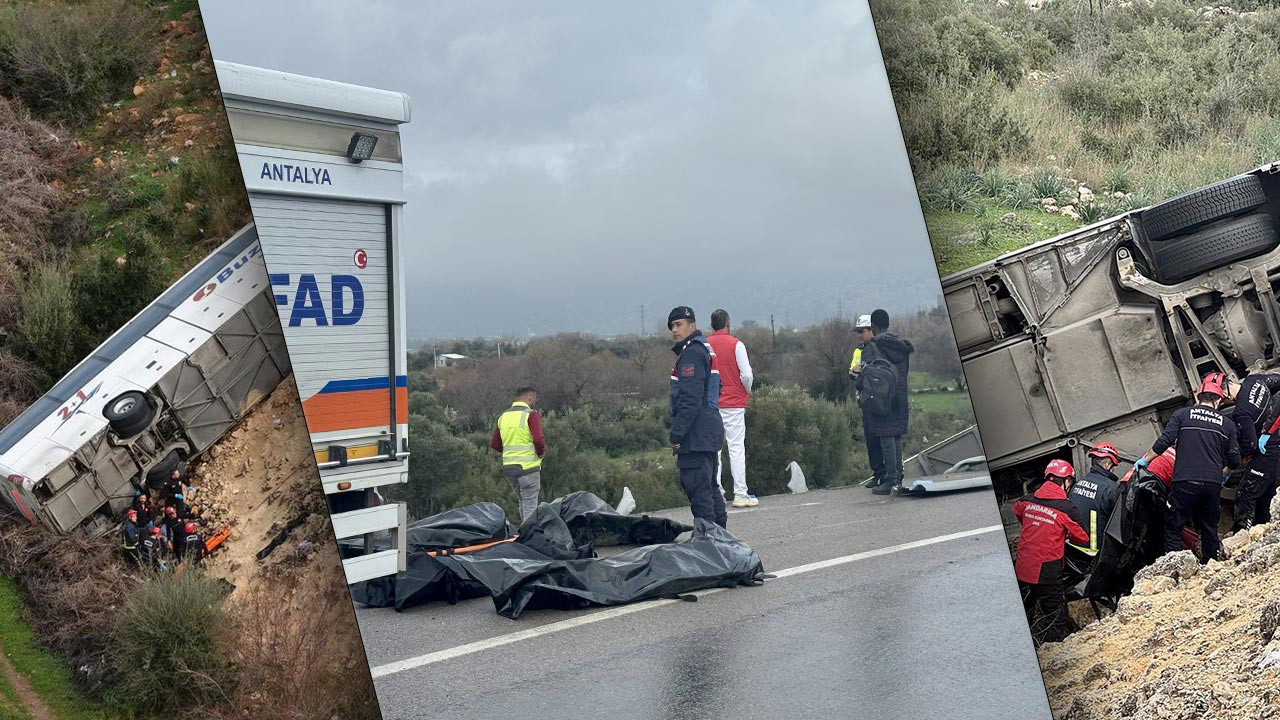 Antalya’da Yolcu Otobüsü Devrildi: 9 Ölü, Çok Sayıda Yaralı Var