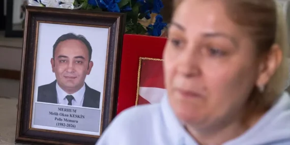 TÜVTÜRK’te öldürülen polisin eşi: İki çocuğum babasız kaldı, benim yarım gitti