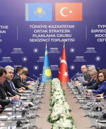 Fidan ve Koşerbayev Ortak Toplantıda Bir Araya Geldi