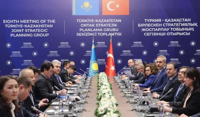 Fidan ve Koşerbayev Ortak Toplantıda Bir Araya Geldi