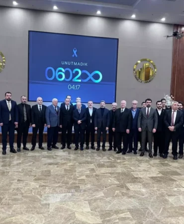 Ankara’da Deprem Şehitleri İçin Anma Programı