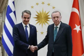 Cumhurbaşkanı Erdoğan, Yunanistan Başbakanı Miçotakis’i kabul etti