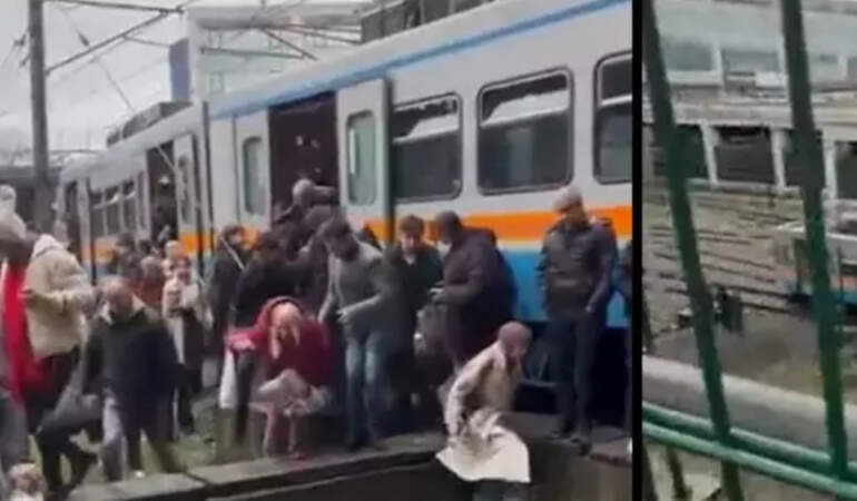 Esenler’de Büyük Panik! Metro Raydan Çıktı