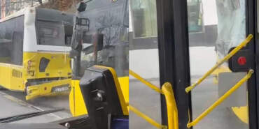 Fatih Unkapanı’nda 3 İETT Otobüsü Kaza Yaptı