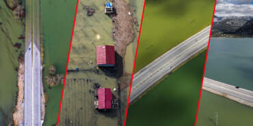 İki Şehri Birbirine Bağlıyordu: Karayolu Sular Altında Kaldı