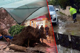 İzmir’i Sağanak Vurdu! Cadde ve Sokaklar Göle Döndü