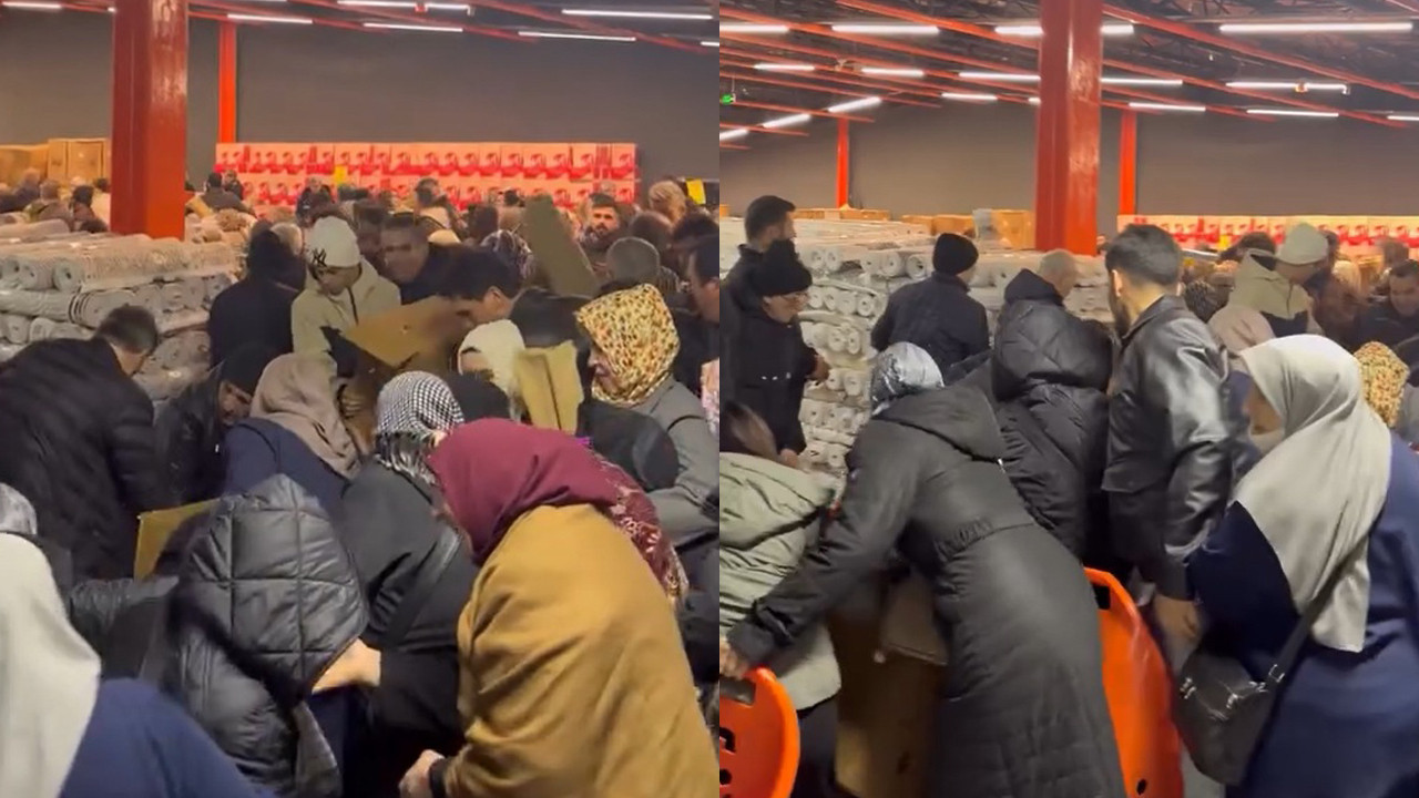 Kapılar Açılır Açılmaz Birbirlerine Girdiler! Bursa’da ‘100 Lira’ İzdihamı