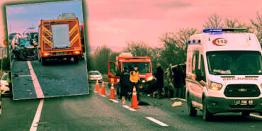 Konya’da Feci Kaza! Araçtan İnenler Kurtuldu, İçeride Kalan Hayatını Kaybetti