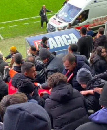 Maçta Korku Dolu Anlar! Antrenör Bir Anda Yere Yığıldı