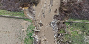 Manisa’da Sağanak, Taşkın Kontrol Tesisini Yıktı