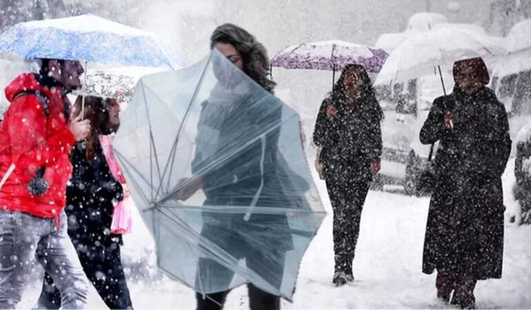 Meteoroloji 13 İl İçin Alarm Verdi: Kar, Fırtına ve Sağanak Geliyor