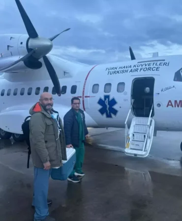 Acil Kalp Grefti Hava Yolu ile Ulaştırıldı