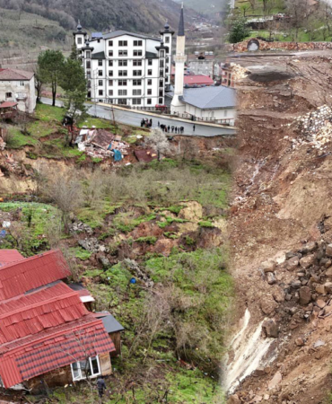 Ordu’da Heyelan Alarmı: Evler Yıkıldı, Yol Ulaşıma Kapandı