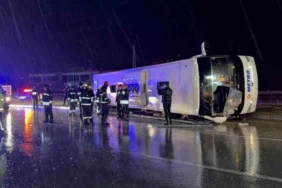 Samsun’da Otobüs Devrildi: 6 Yaralı