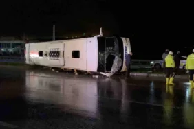 Samsun’da Otobüs Devrildi: 7 Yaralı
