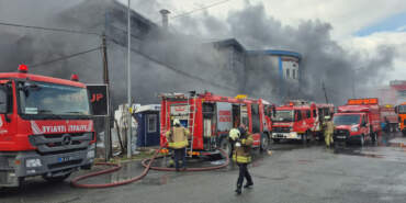 Silivri’de Büyük Fabrika Yangını