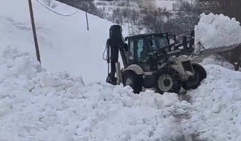 Van’da Kar Temizliği Sırasında Çığ Kabusu! Saniyelerle Kurtuldular
