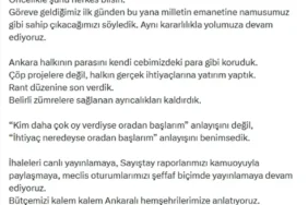 Mansur Yavaş: Şeffaflık ve Halk Desteği Önemli