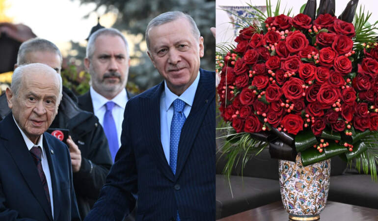 Bahçeli’den Erdoğan’a 72 gülle 72. yaş günü kutlaması
