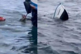Karaköy’de yolcu vapuru tekneye çarptı, balıkçı ölümden döndü: O anlar kamerada