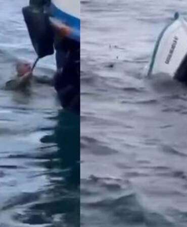 Karaköy’de yolcu vapuru tekneye çarptı, balıkçı ölümden döndü: O anlar kamerada