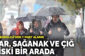 Meteoroloji’den 1 Mart alarmı: Kar, sağanak ve çığ riski bir arada